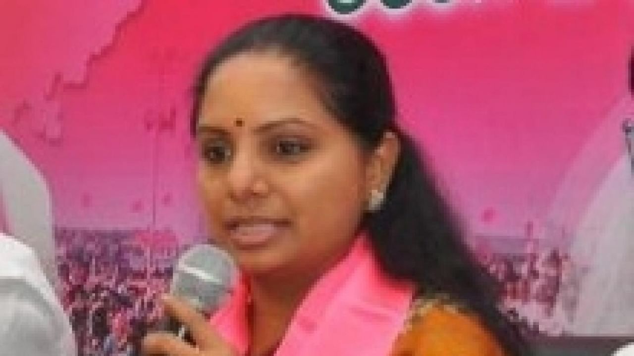 Telangana Chief Minister K. Chandrasekhar Rao's daughter and state legislator K. Kavitha. Credit: IANS Photo