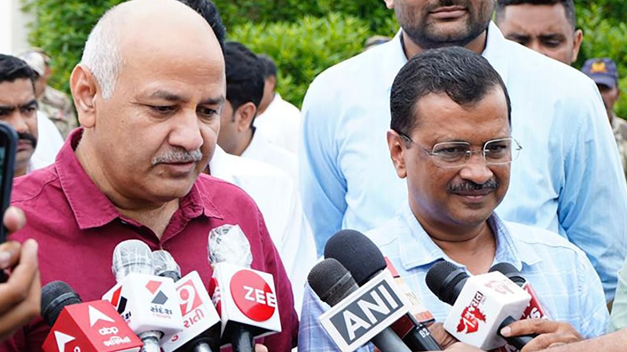 Delhi Chief Minister Arvind Kejriwal and Deputy Chief Minister Manish Sisodia. Credit: PTI Photo