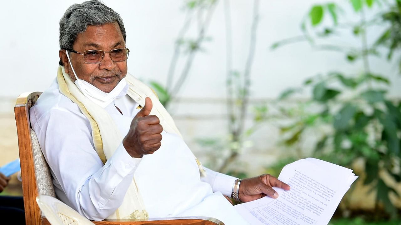 Siddaramaiah. Credit: DH file photo