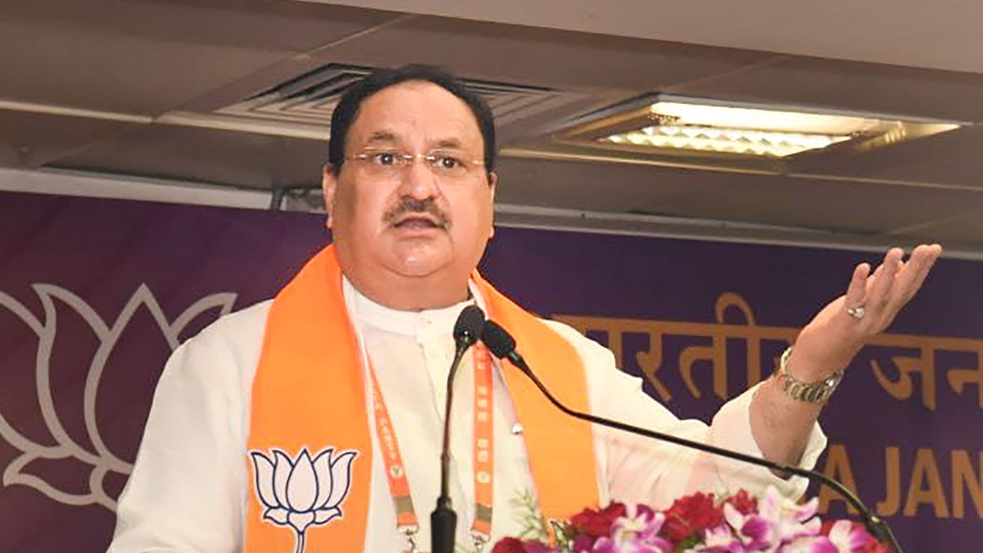 BJP National President J P Nadda. Credit: PTI Photo