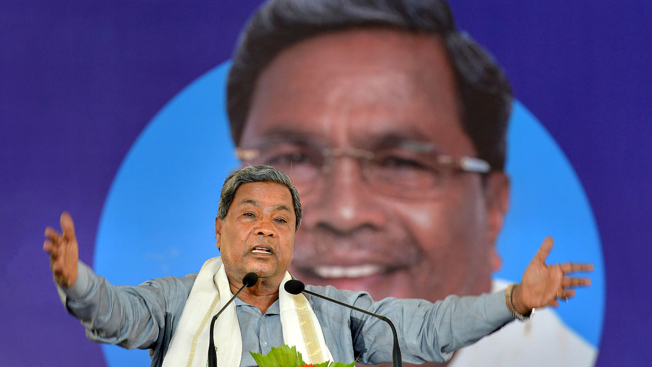 Siddaramaiah file photo. Credit: PTI Photo