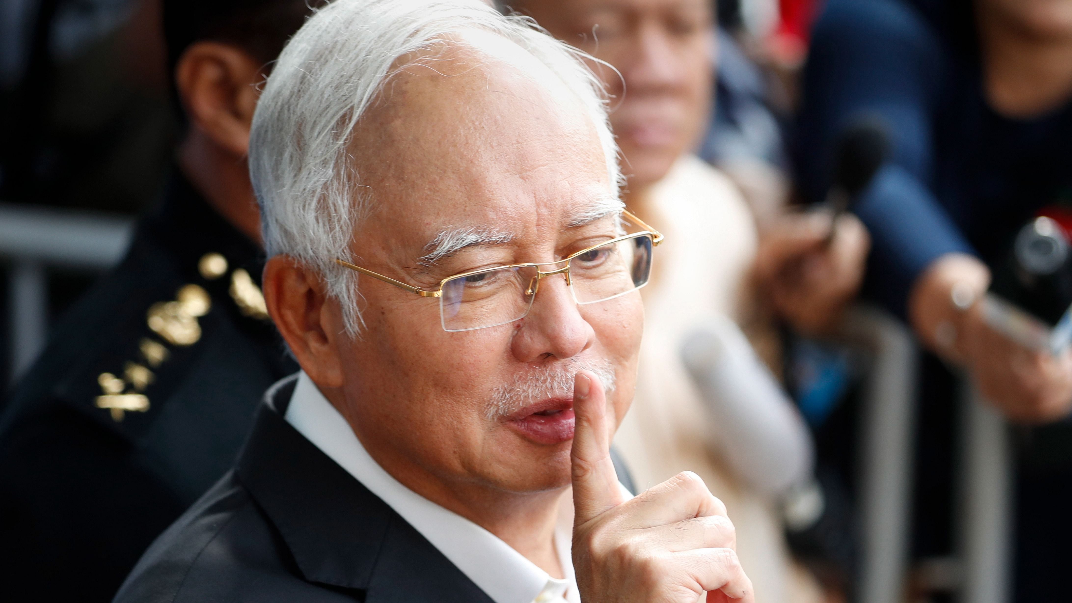 Former Malaysian prime minister Najib Razak is expected to scramble for ways to obtain early release after losing his final appeal in a case linked to a multi-billion dollar corruption scandal. Credit:  AP Photo