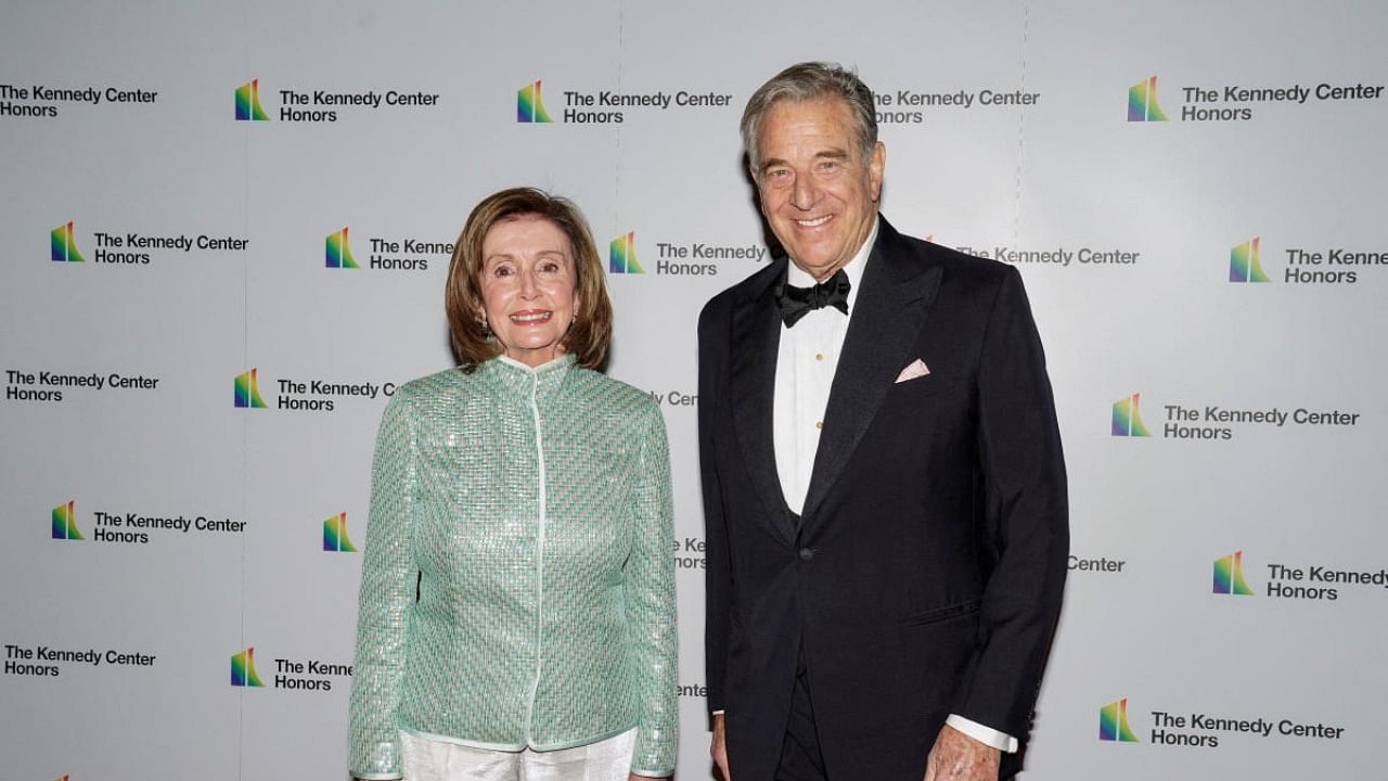 Nancy Pelosi with her husband Paul Pelosi. Credit: Reuters file photo