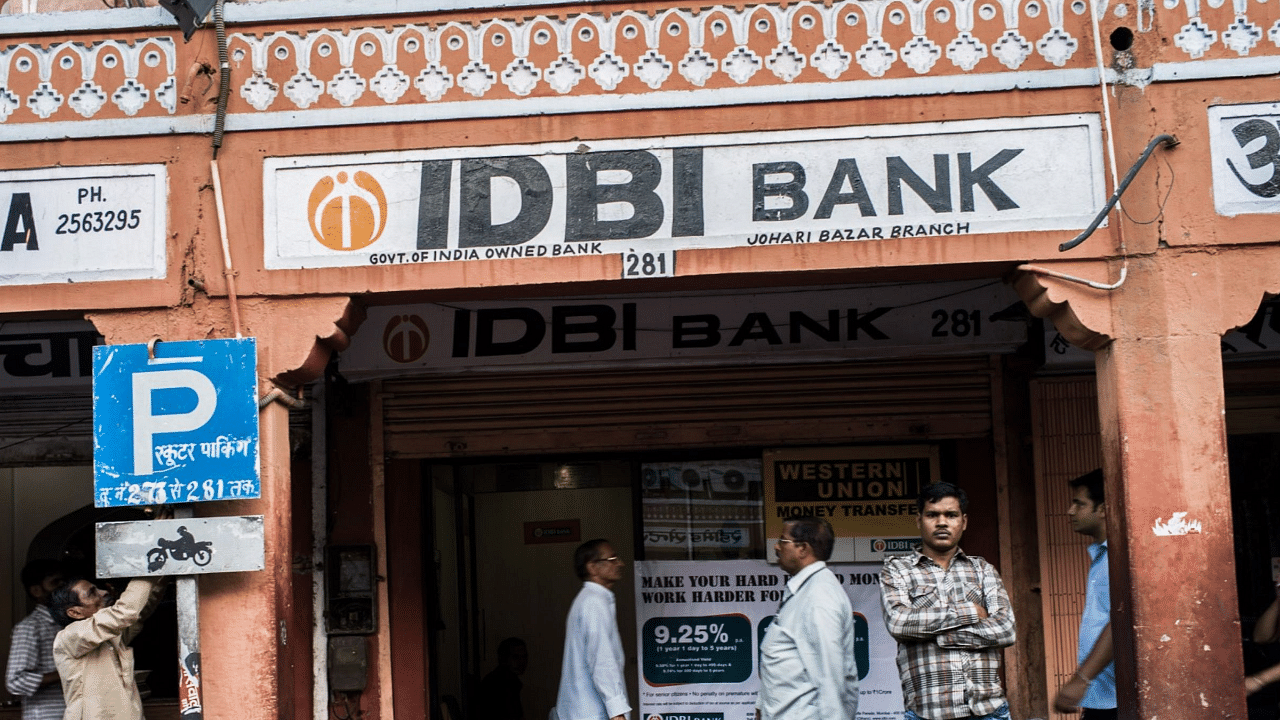 Shares in IDBI Bank have risen 6.3% in the past 12 months, giving the lender a market value of about Rs 42,470 crore. Credit: Bloomberg