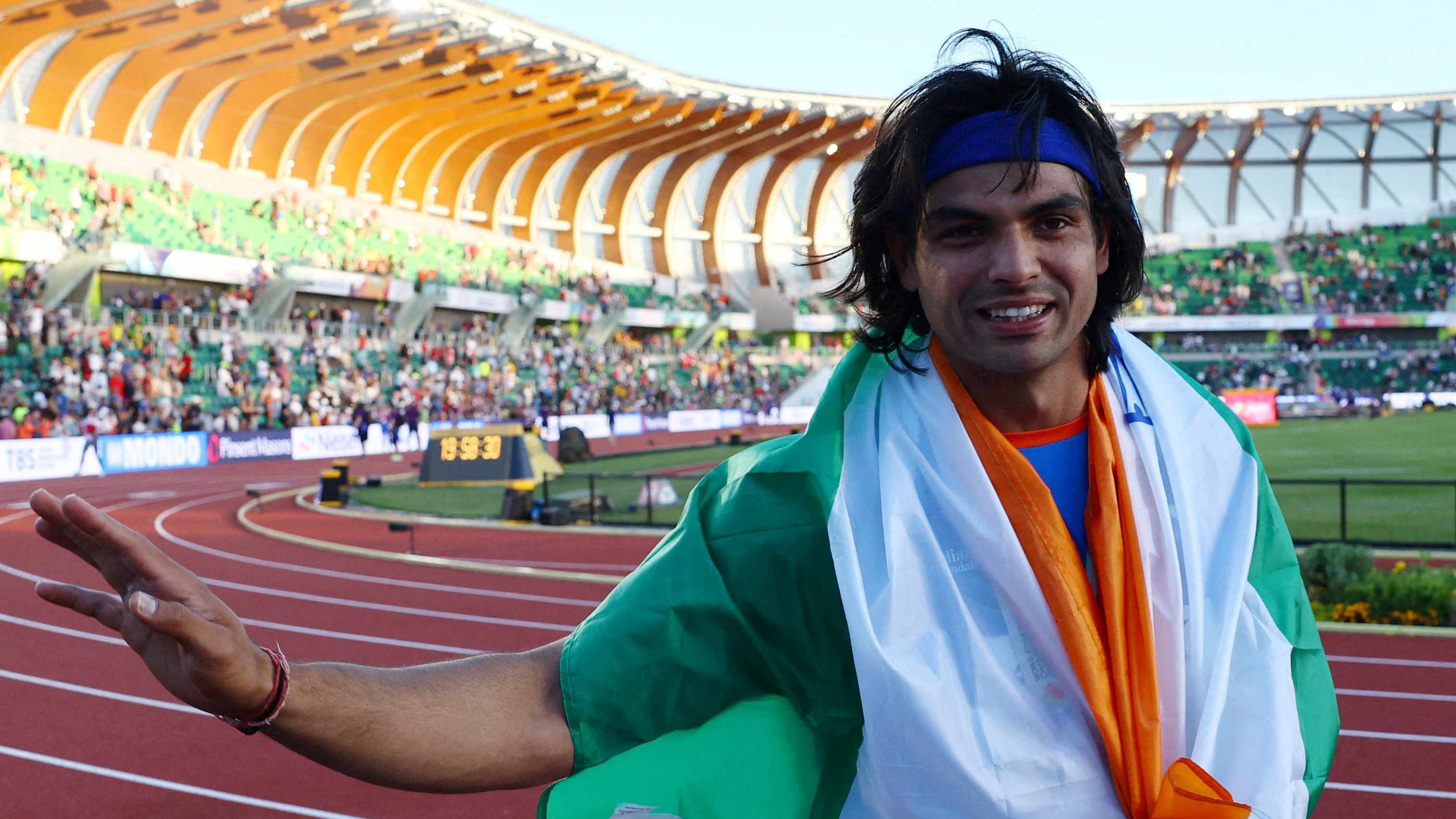 Indian Olympic javelin champion Neeraj Chopra will participate in Friday's Diamond League meeting in Lausanne, Switzerland. Credit: Reuters Photo