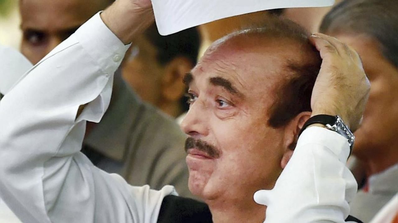 Ghulam Nabi Azad file photo. Credit: PTI Photo