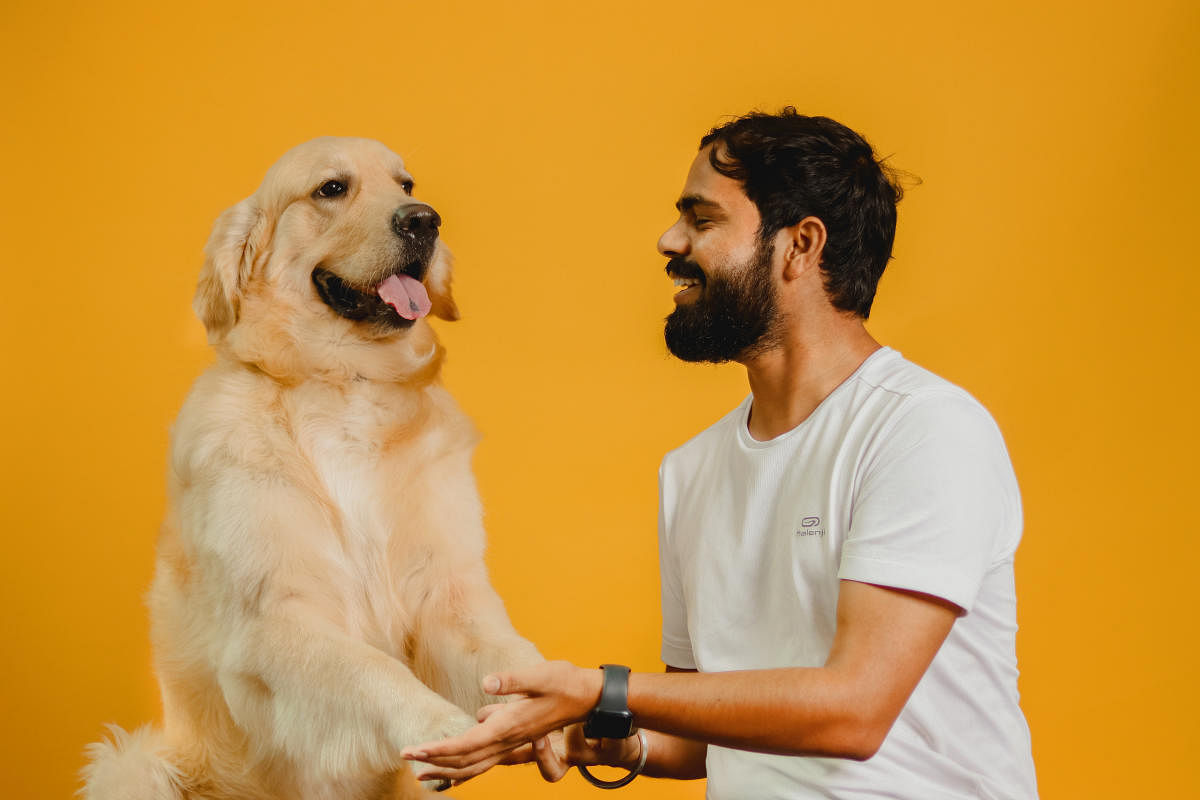 Sushil Kumar with Oscar.