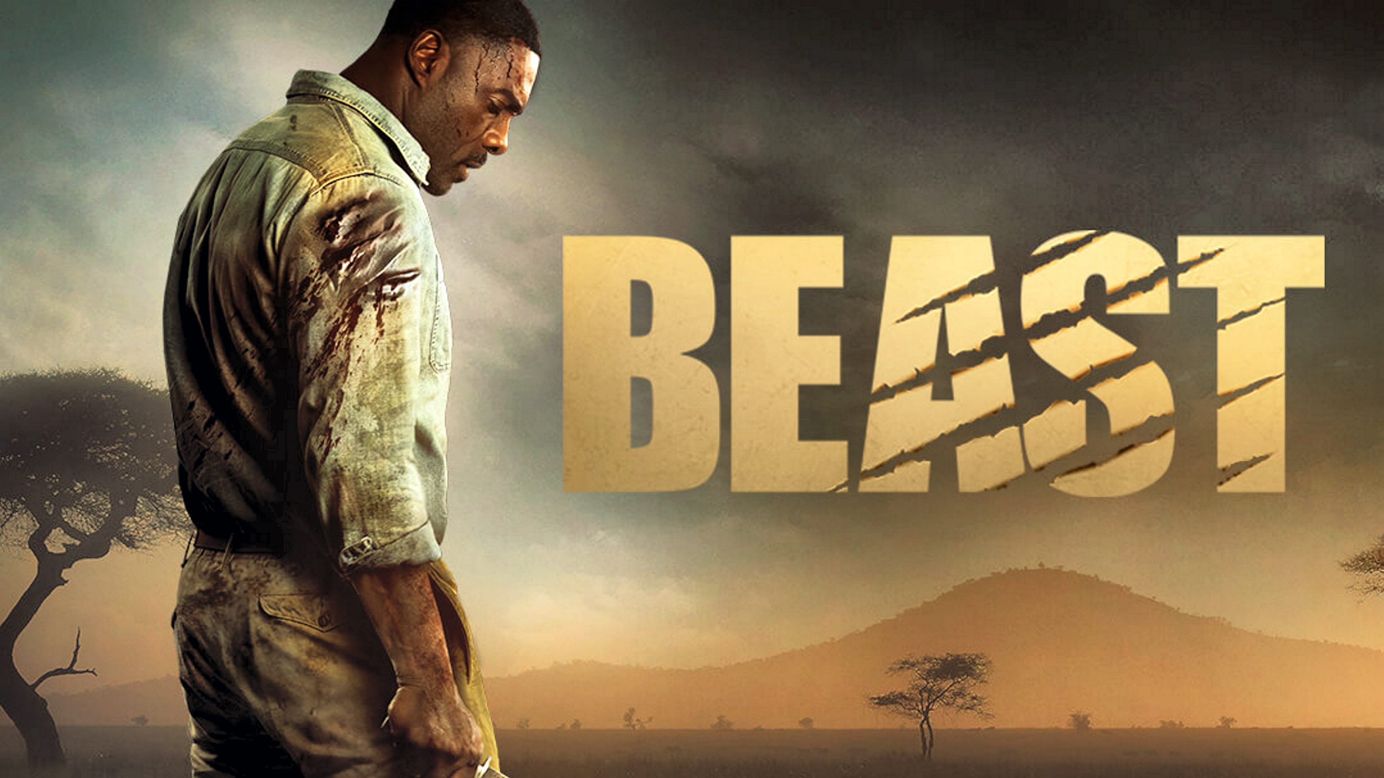 Poster of Hollywood movie 'Beast', starring actor Idris Elba. Credit: PTI Photo
