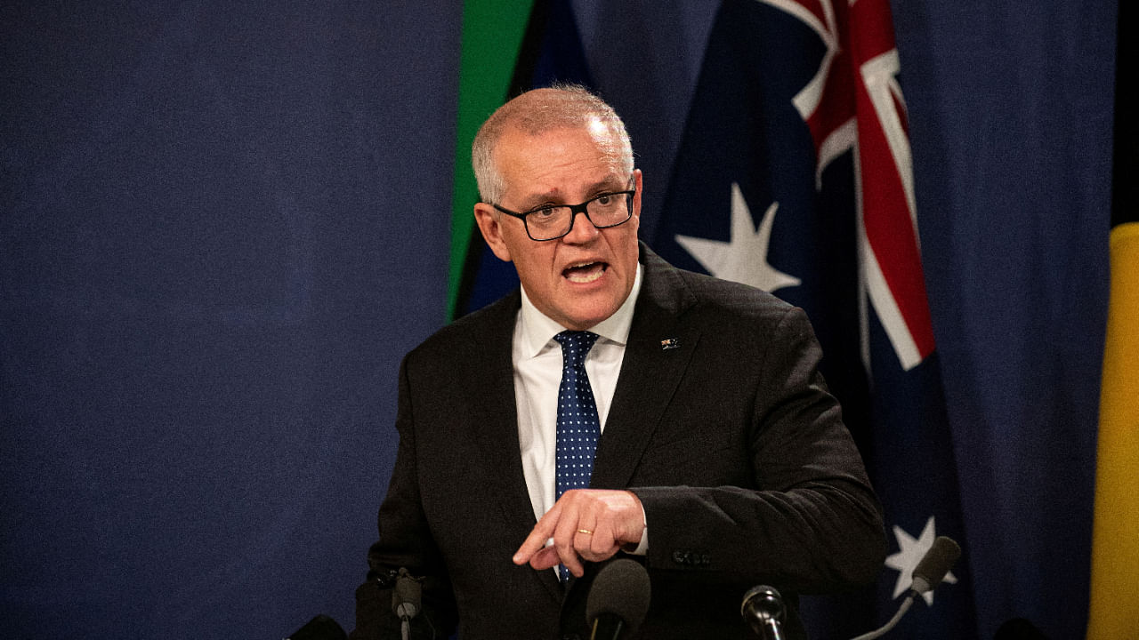 Former Australian Prime Minister Scott Morrison. Credit: Reuters Photo