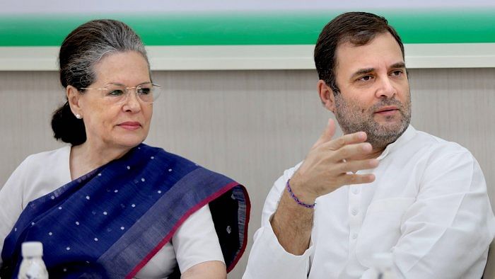 File photo of Congress interim president Sonia Gandhi and Rahul Gandhi. Credit: PTI Photo