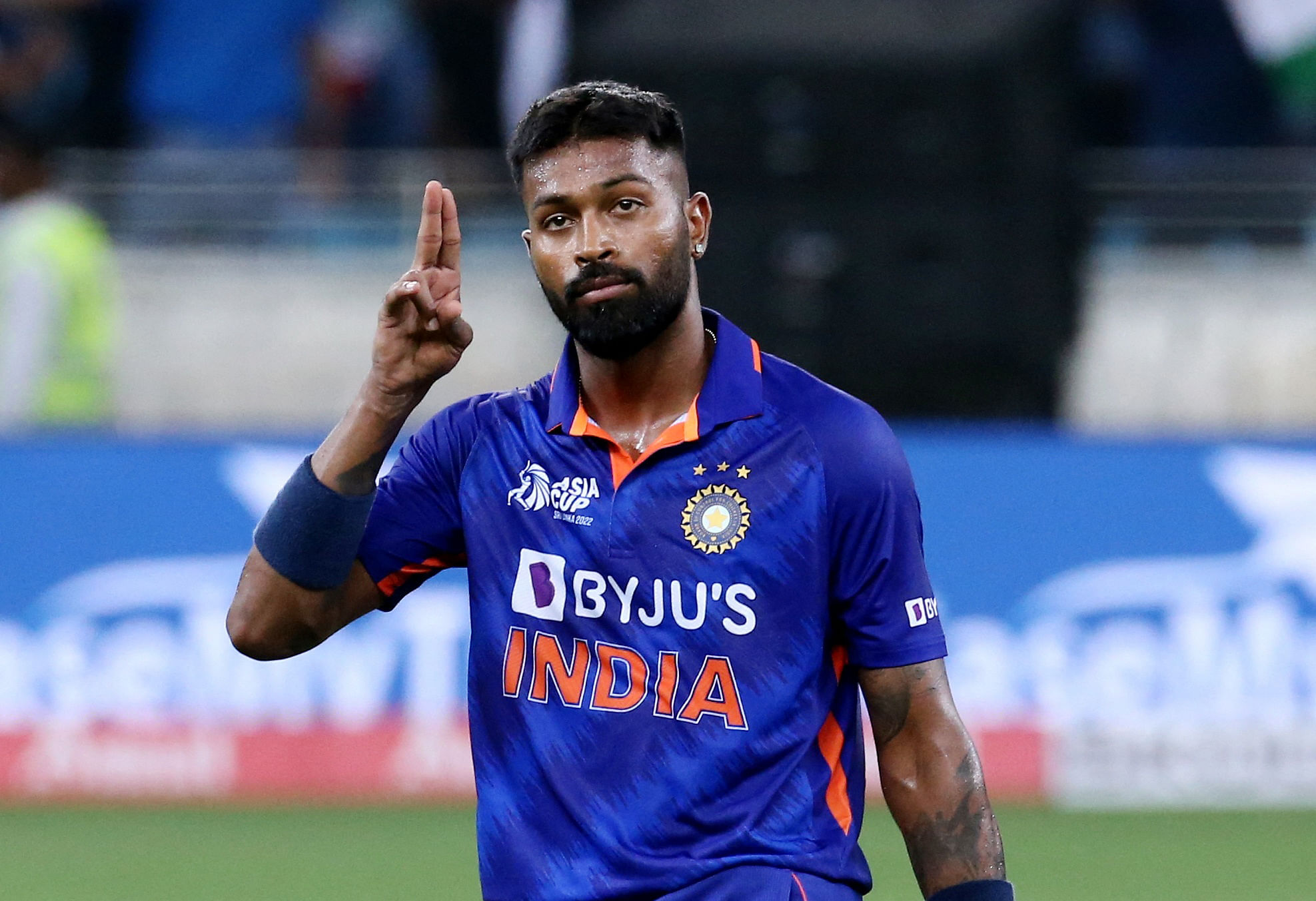 Pandya stood calm with an unbeaten 33 and hit the winning six in the final over of a tense pursuit of 148 to beat arch-rivals Pakistan. Credit: Reuters Photo
