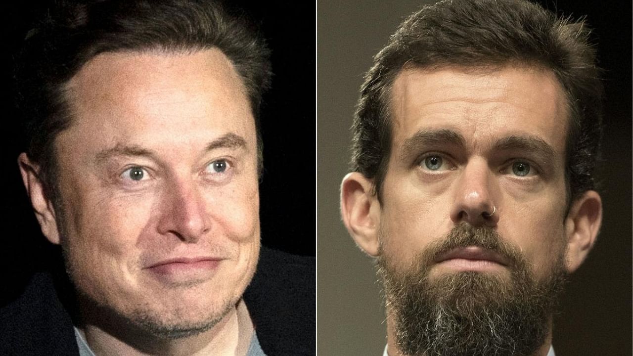 Elon Musk and Jack Dorsey. Credit: AFP Photo