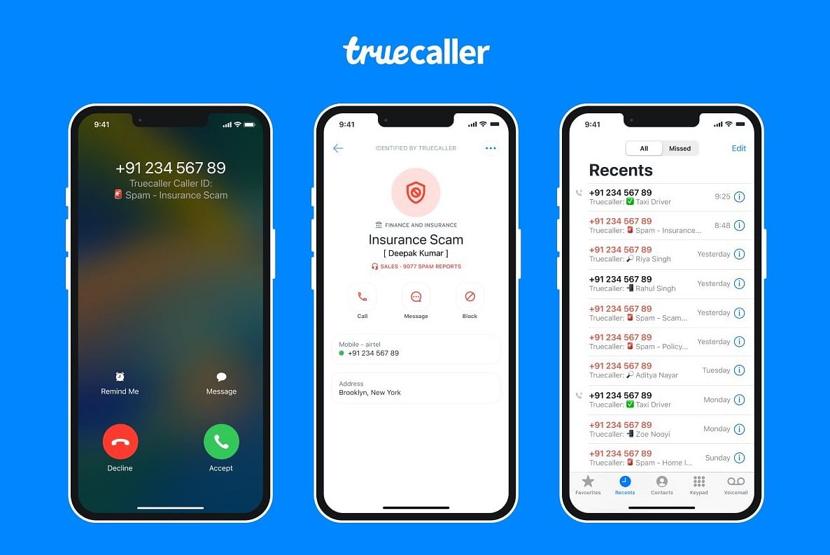 New Truecaller app for Apple iPhone. Credit:Truecaller