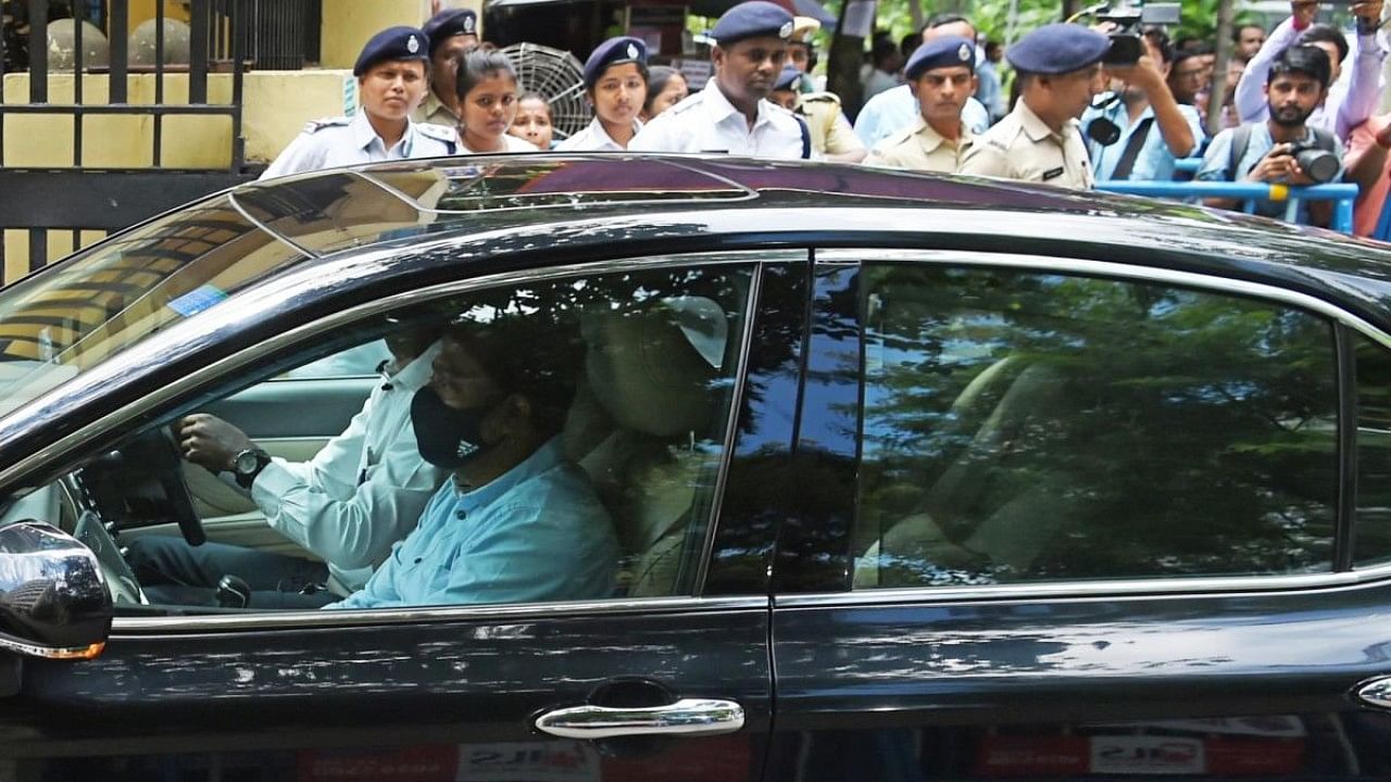 TMC MP Abhishek Banerjee arrives at CGO Complex to appear before the Enforcement Directorate (ED). Credit: IANS Photo