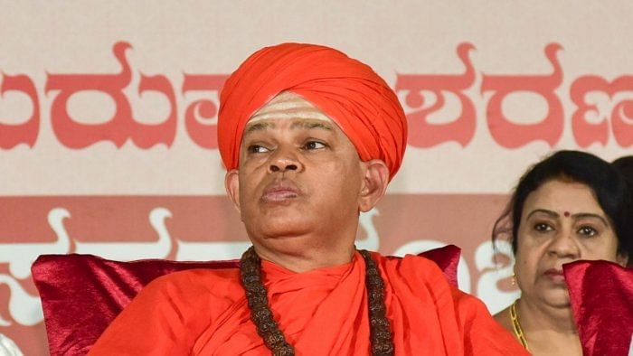 Murugharajendra Mutt seer Shivamurthy Sharana. Credit: DH File Photo