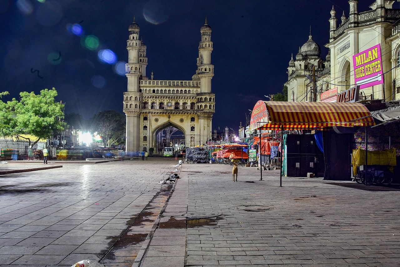 The old city area near the Charminar. Credit: PTI Photo