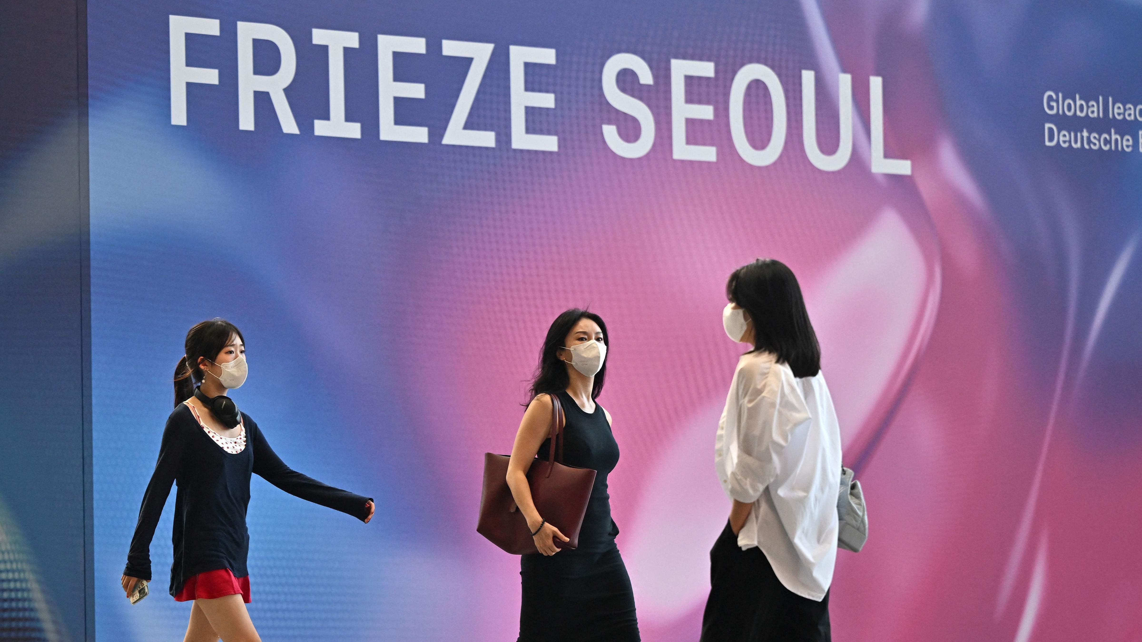 The fair also takes place at a time when the art world is turning away from Hong Kong -- long considered the hub of the lucrative Asian art market. Credit: AFP Photo