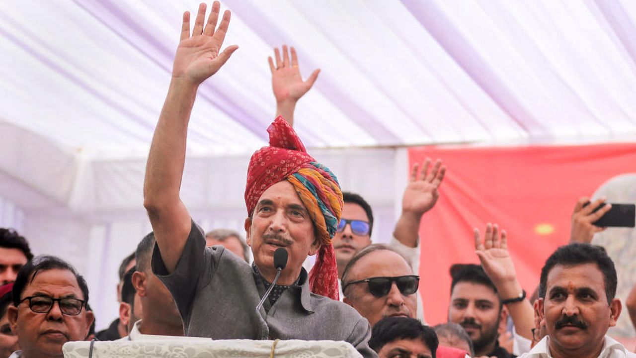 Former Congress leader Ghulam Nabi Azad. Credit: PTI Photo