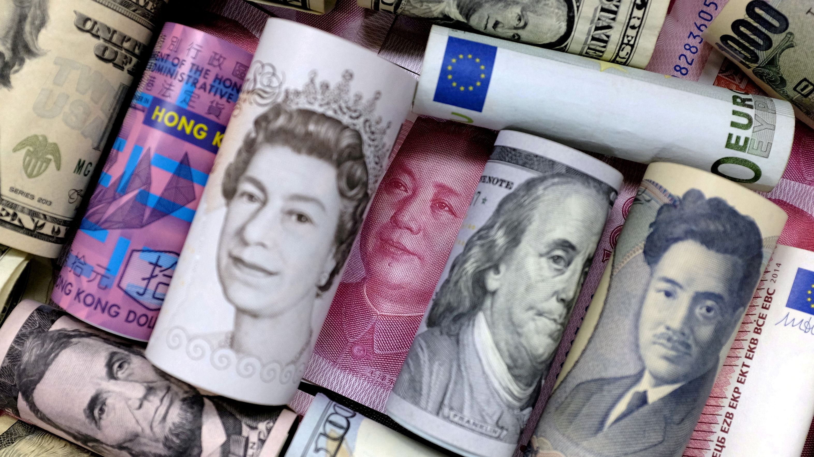 The euro touched $0.9903 in early Asia, just above last month's trough of $0.99005. Sterling hit a 2-1/2-year low at $1.1458. Credit: Reuters File Photo