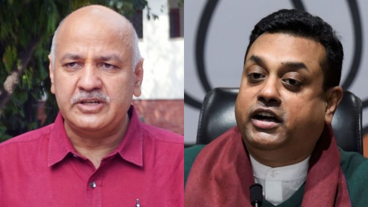 Delhi Deputy Chief Minister Manish Sisodia and BJP leader Sambit Patra. Credit: PTI Photos