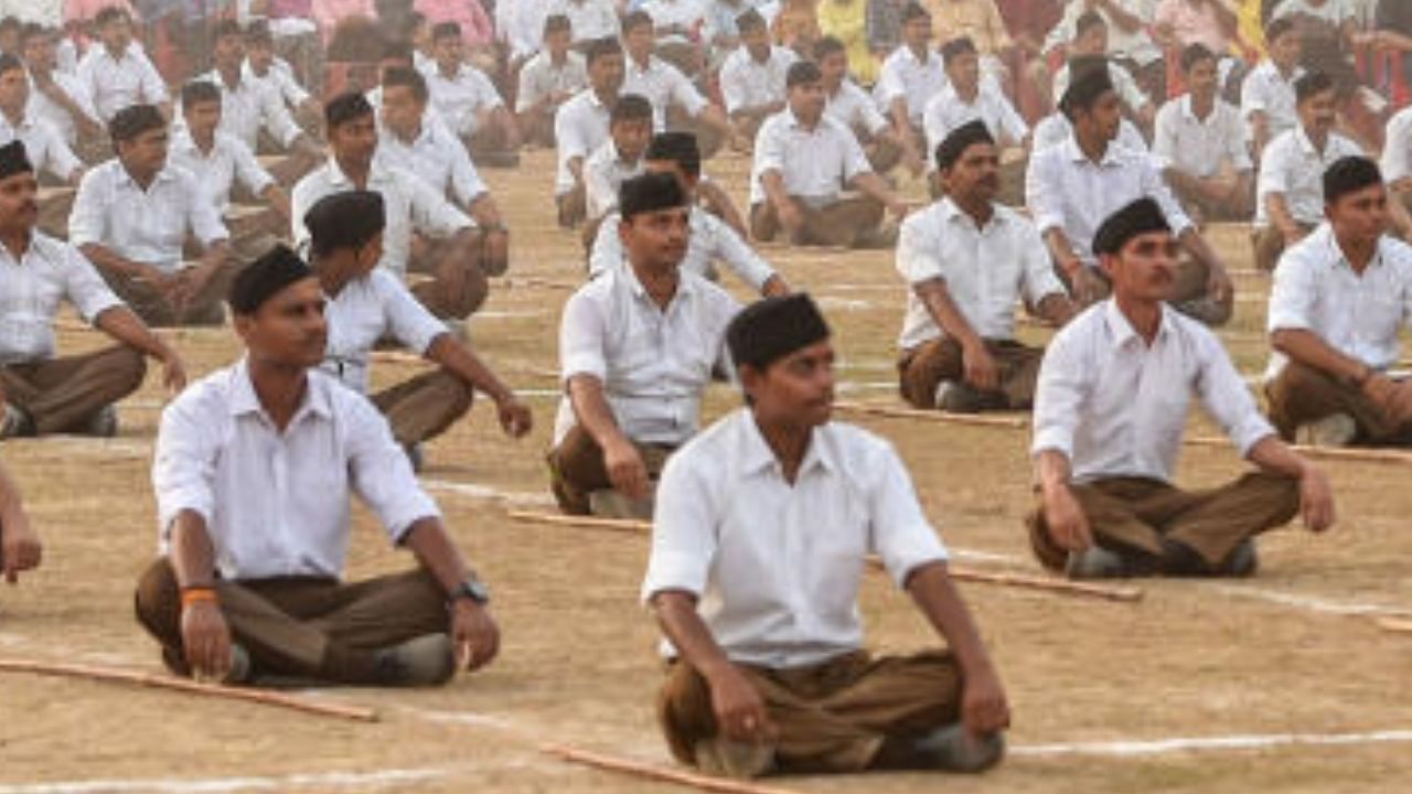 The RSS is considered the ideological fountainhead of the ruling BJP at the Centre. Credit: PTI Photo