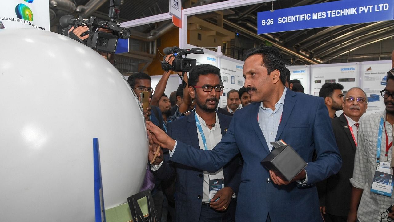 ISRO Chairman S Somanath inaugurate the 7th Bengaluru Space Expo 2022, organised by ISRO, IN-SPACe, NSIL & CII, at Bengaluru International Exhibition Centre (BIEC). Credit: DH Photo