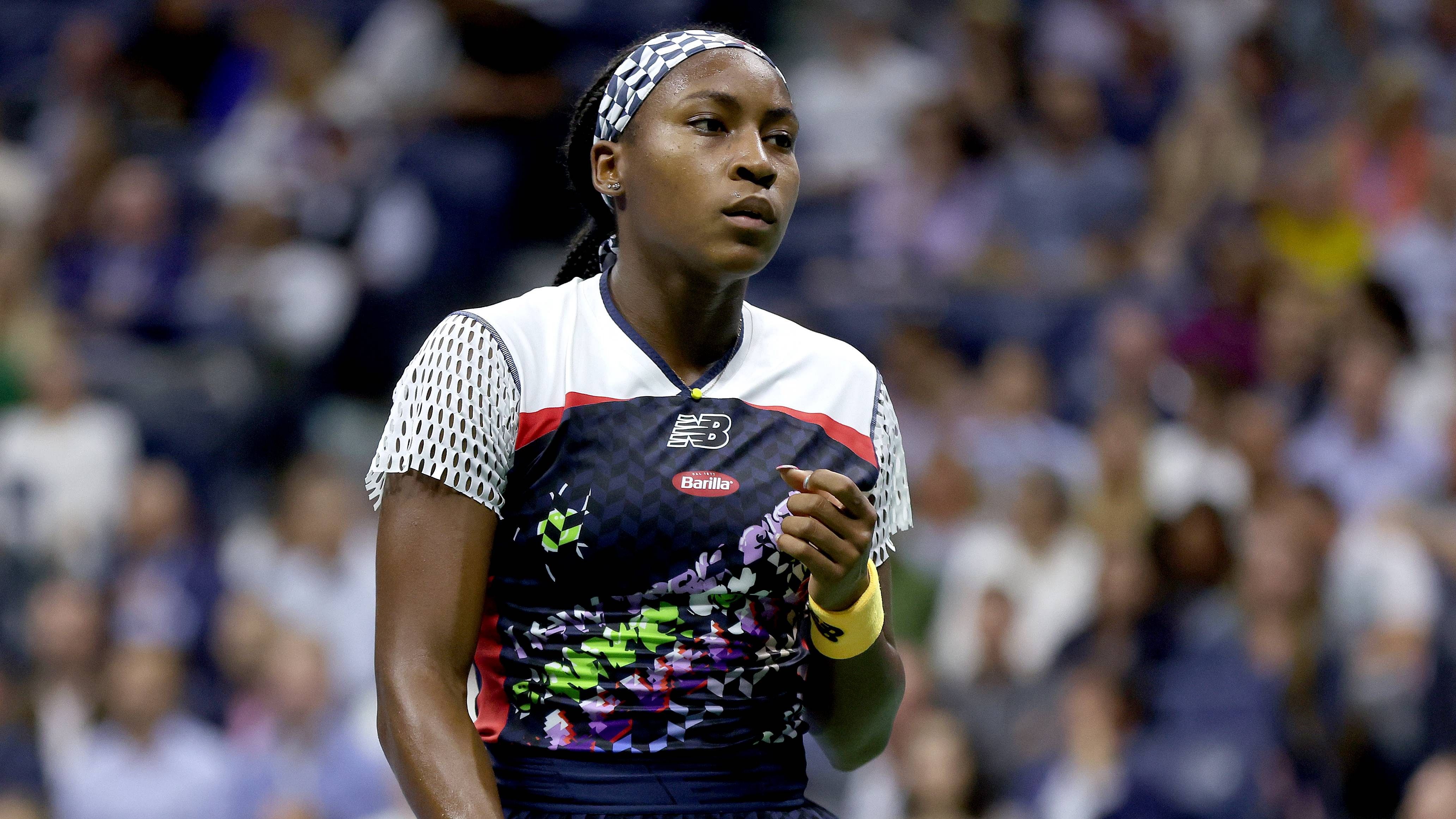 Overall I'm super proud of myself in this tournament," Gauff told reporters. Credit: AFP Photo