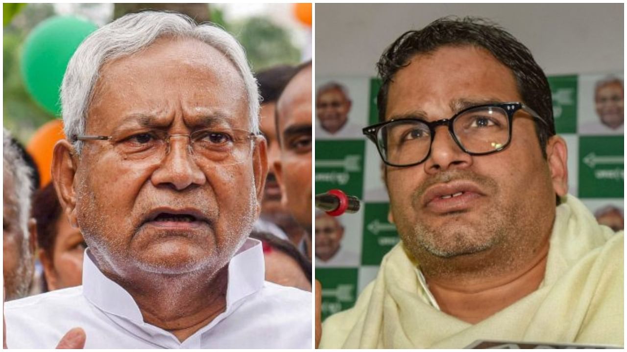 Bihar CM Nitish Kumar and Prashant Kishor. Credit: PTI Photos