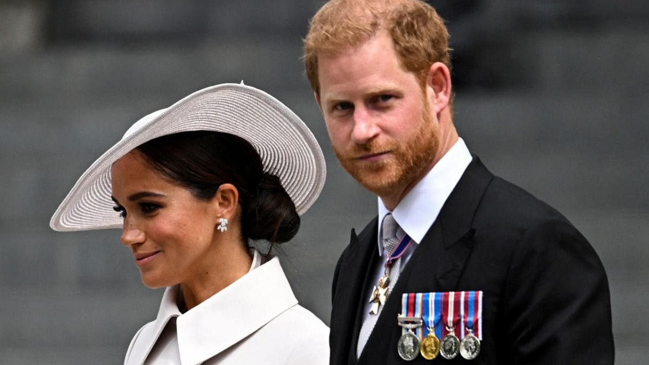 Britain's Prince Harry and his wife Meghan. Credit: Reuters File Photo