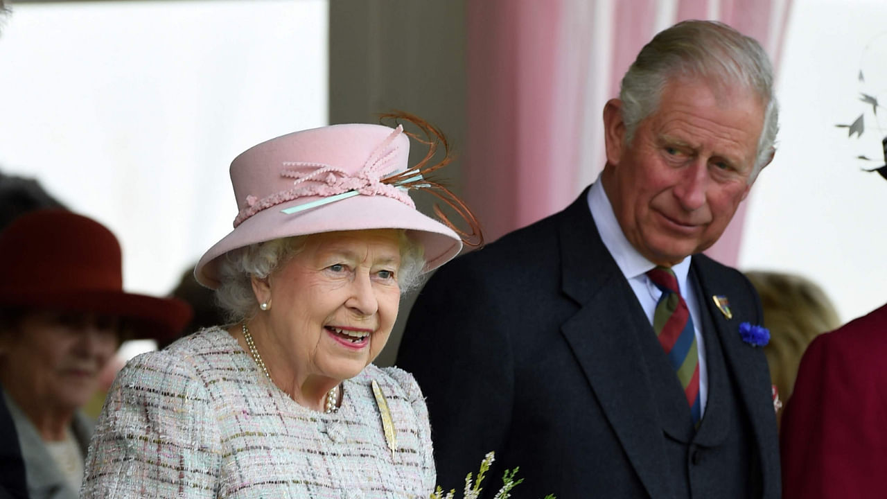 Queen Elizabeth II with then-Prince Charles. Credit: AFP File Photo