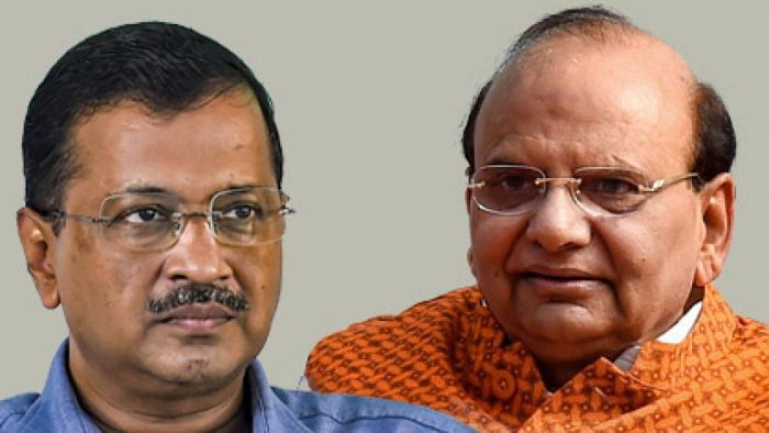 Lieutenant Governor of Delhi V K Saxena (R) and the AAP government in Delhi led by Arvind Kejriwal (L) are on a warpath. Credit: DH Photo