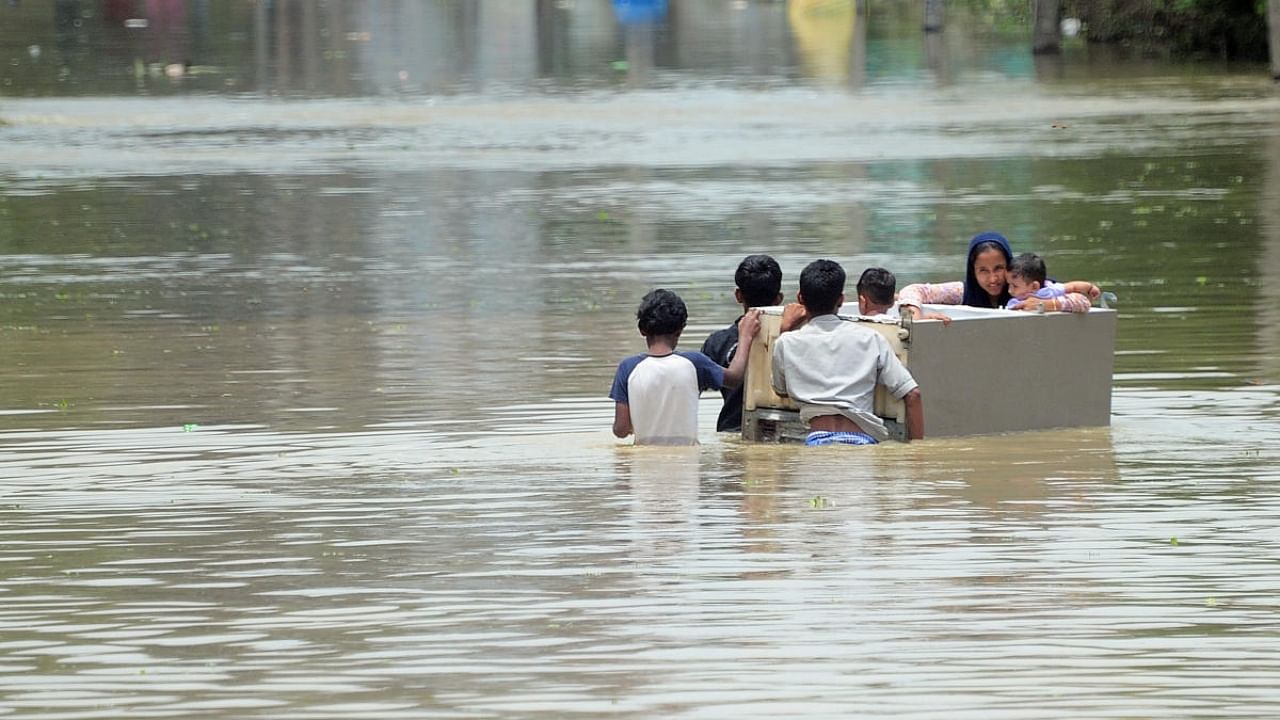 A BJP leader had accused IT firms of being the major reason for floods. Credit: DH Photo