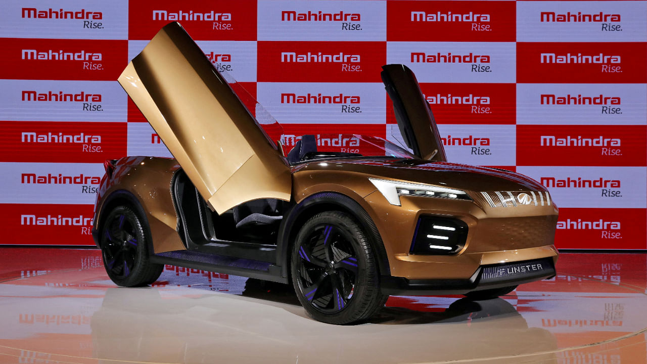 Mahindra Funster electric concept SUV is on display after it was unveiled at the India Auto Expo 2020 in Greater Noida, India, February 5, 2020. Credit: Reuters File Photo