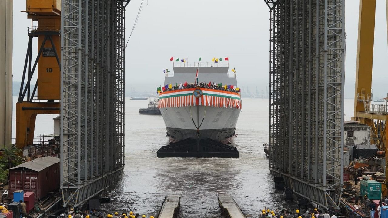 The Mumbai-based Mazagon Dock Shipbuilders Ltd (MDL), one of the finest shipbuilders, is executing Project 17A or the Nilgiri-class of ships for the Indian Navy. Credit: MDL