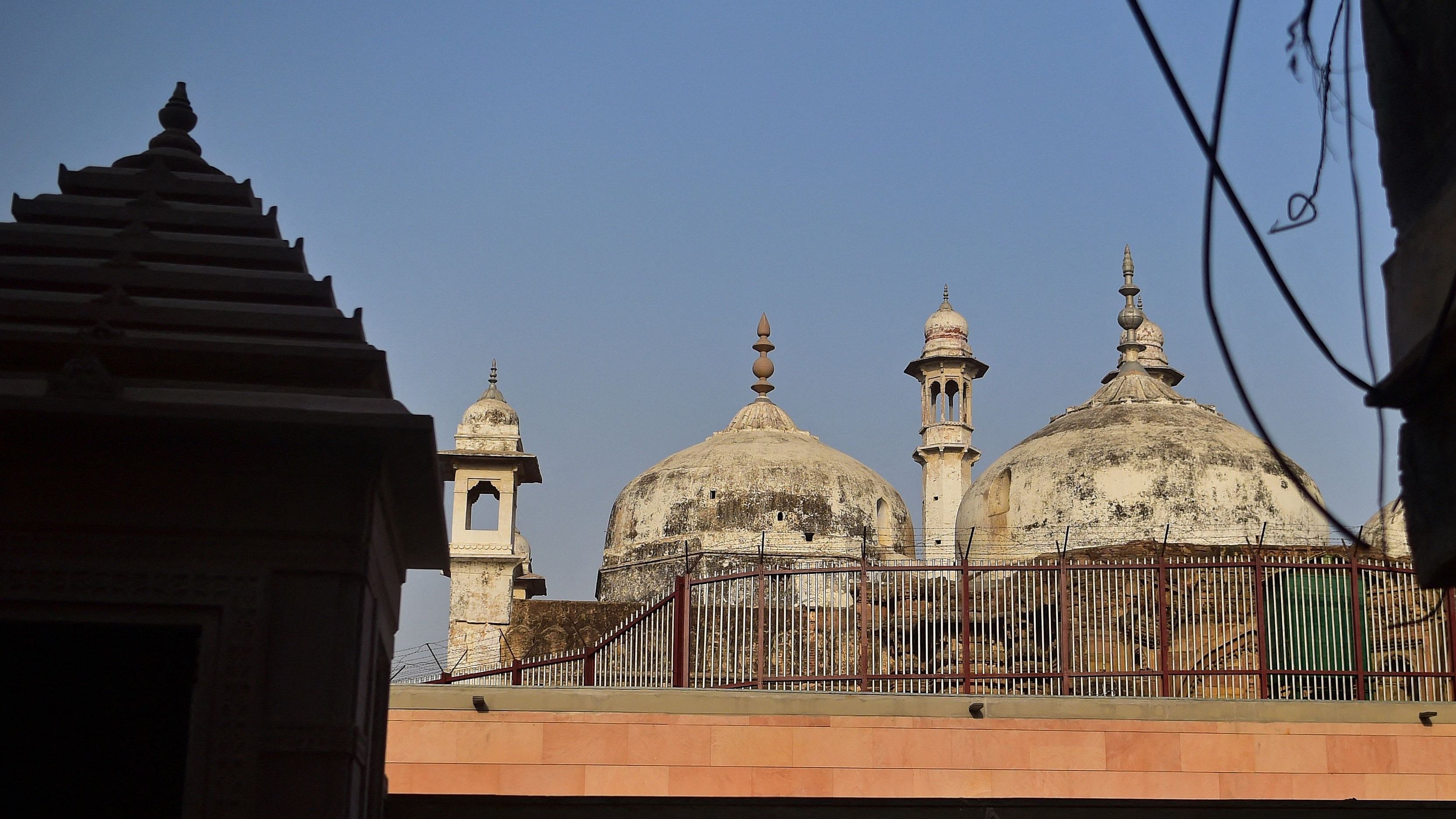 The Hindu side had claimed in the lower court that a Shivling was found during the videographic survey of the Gyanvapi mosque-Shringar Gauri complex but it was contested by the Muslim side. Credit: PTI Photo