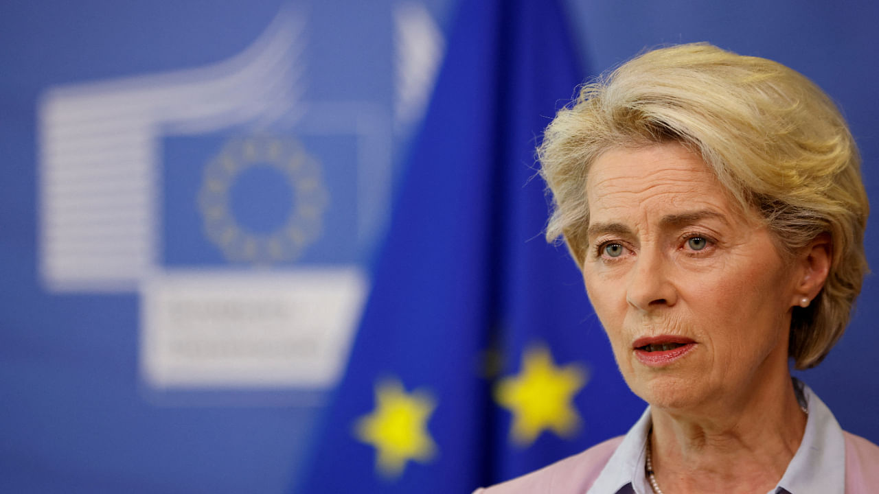 von der Leyen said the bloc was also discussing energy price caps and working to establish a 'more representative benchmark' price for gas. Credit: Reuters Photo