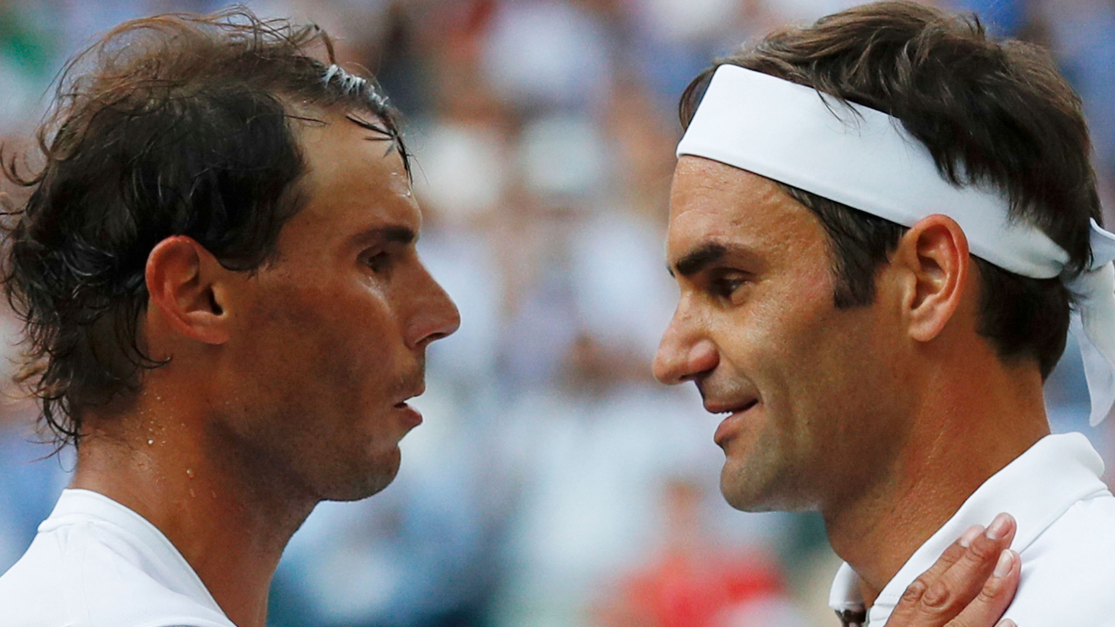 They have faced each other 14 times at Grand Slam events, with Nadal winning on 10 occasions and Federer four. Credit: AFP Photo