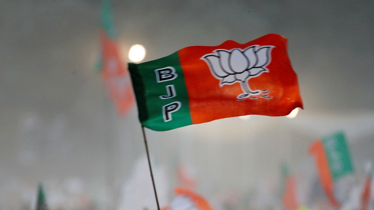 The BJP flag. Representative image. Credit: Reuters File Photo