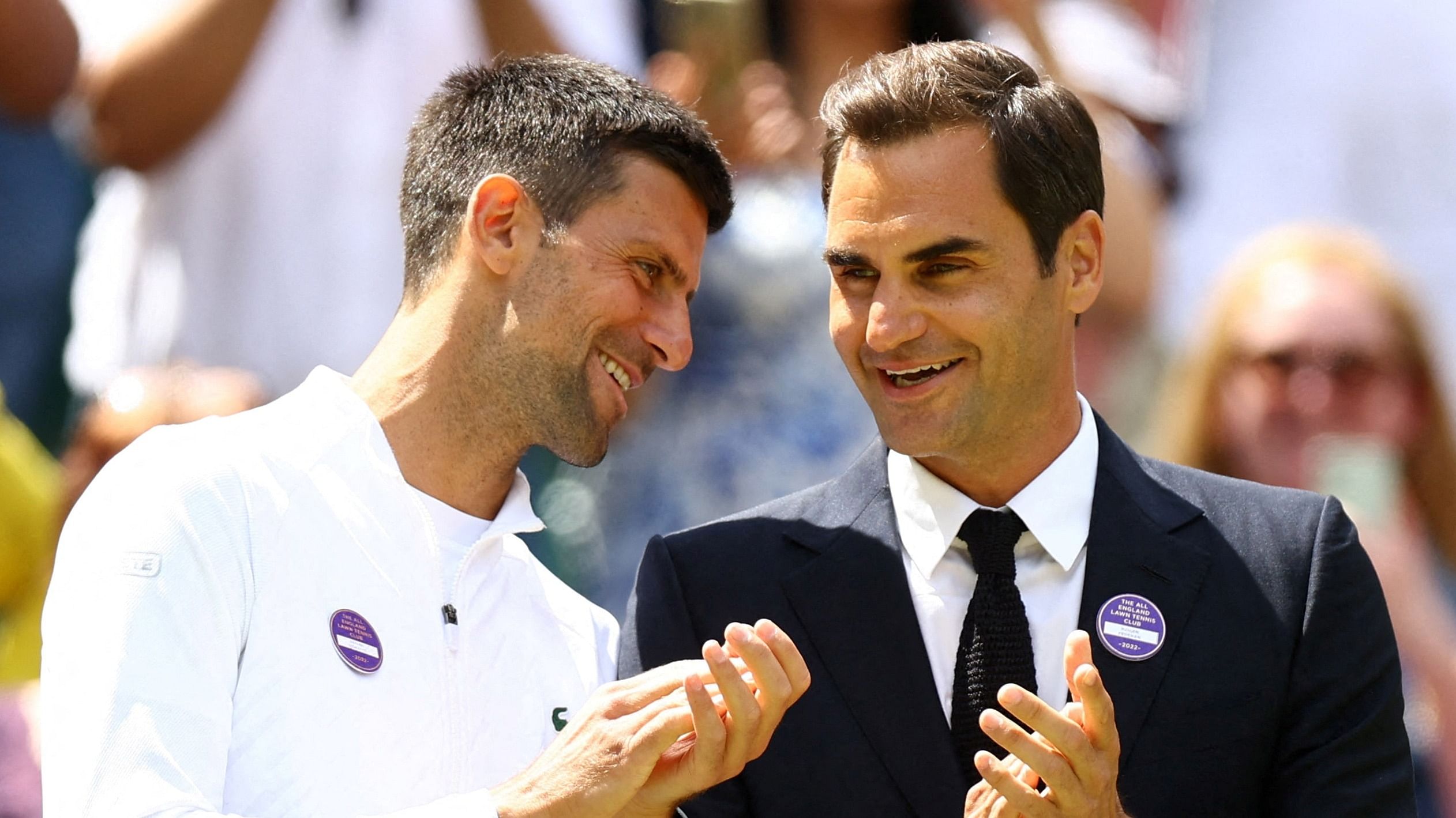 "It's an honour to know you on and off court, and for many more years to come," Djokovic said. 