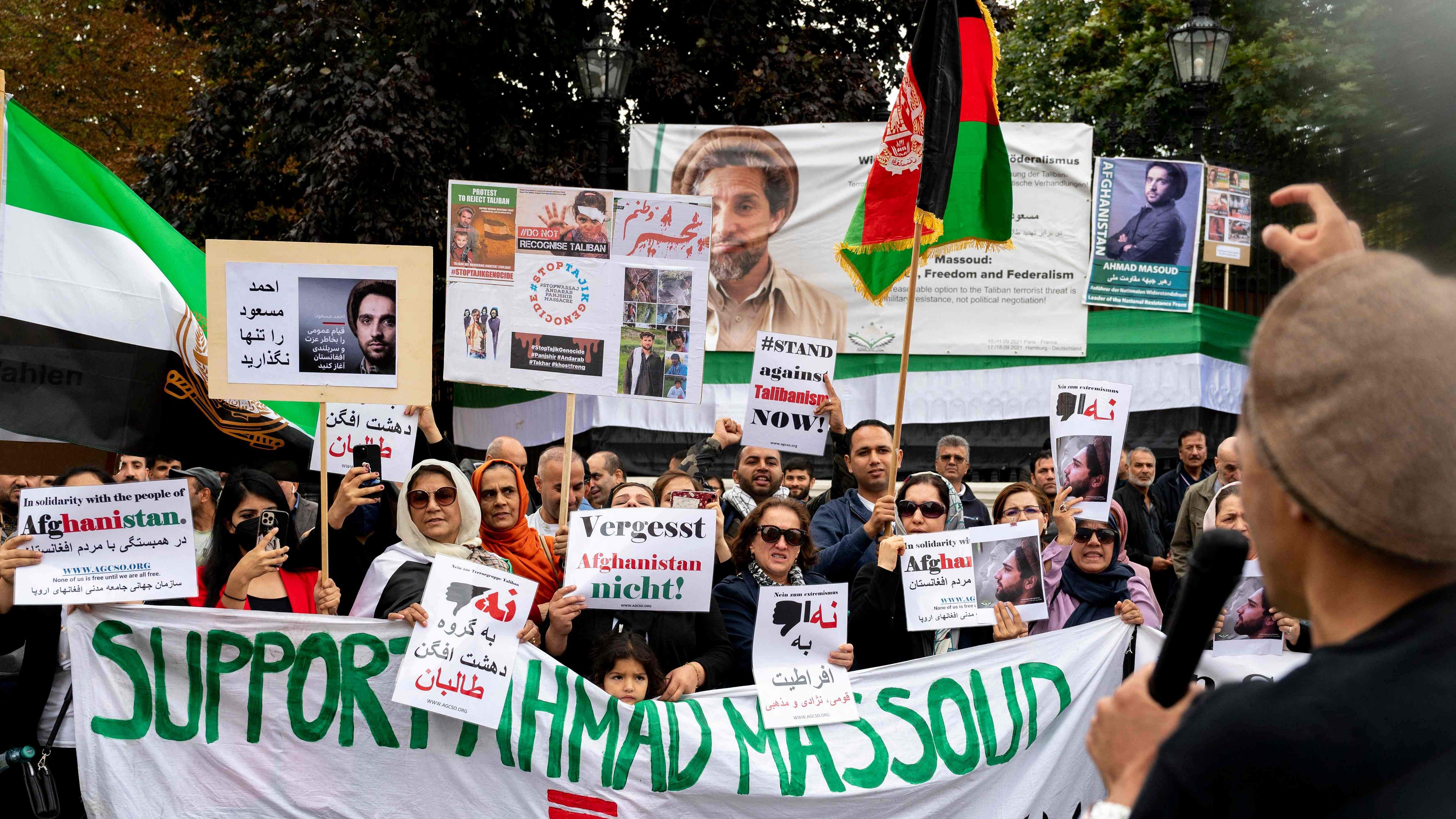 Massoud is the son of legendary anti-Soviet and anti-Taliban fighter Ahmad Shah Massoud. Credit: AFP Photo