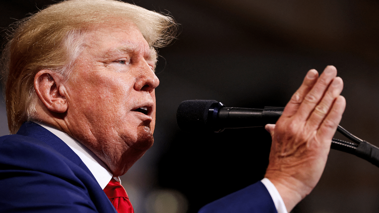 Former US president Donald Trump. Credit: Reuters Photo