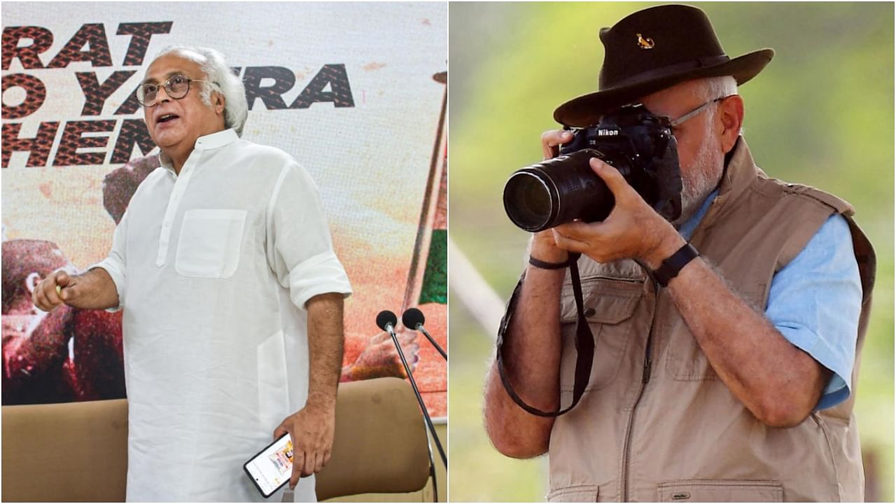 Jairam Ramesh (left) and PM Narendra Modi. Credit: PTI/AFP/PIB photos