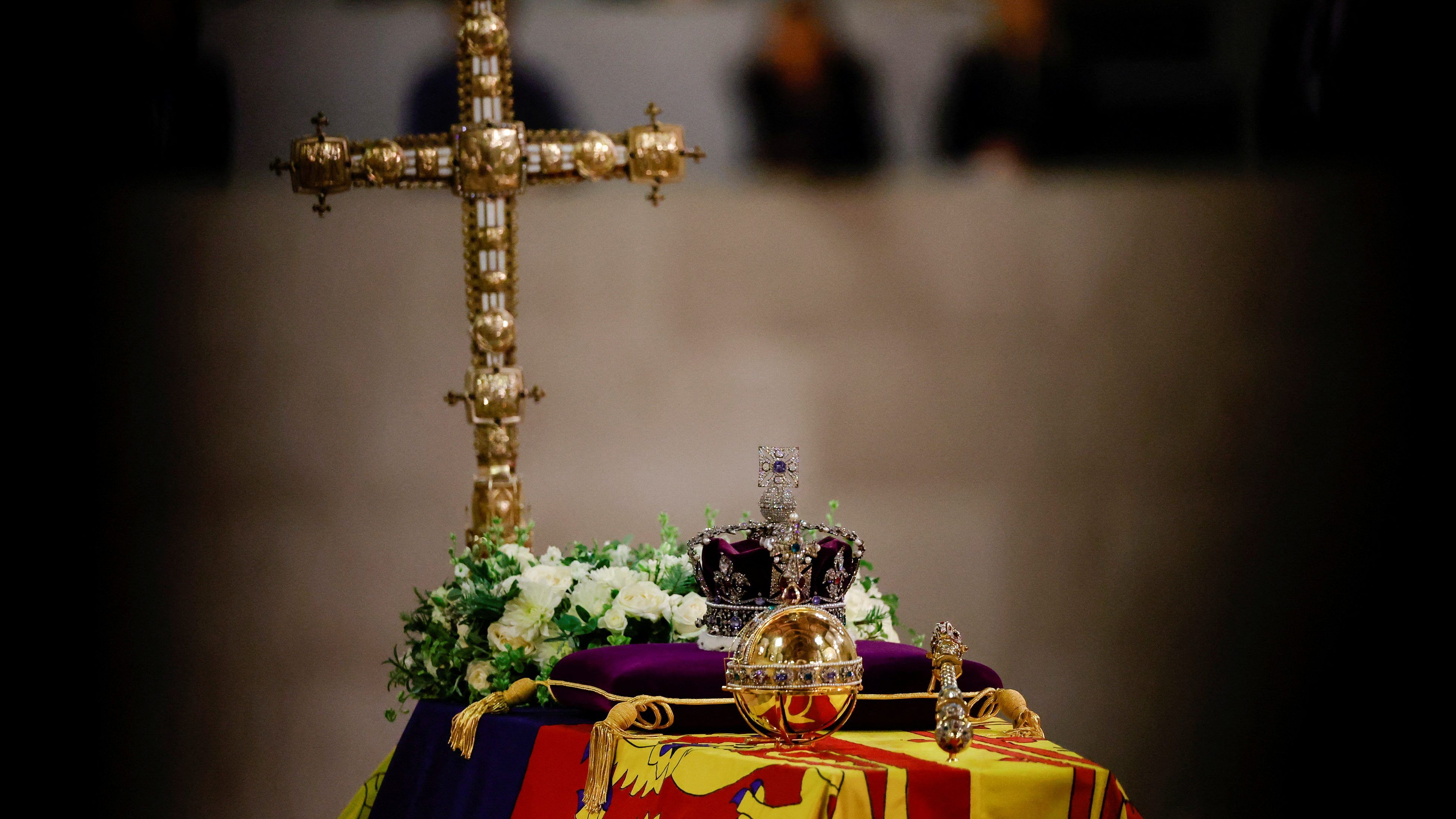 The Queen rejected the idea of the traditional marble chest tomb with life-sized effigies favoured by earlier royals for her father. Credit: Reuters Photo