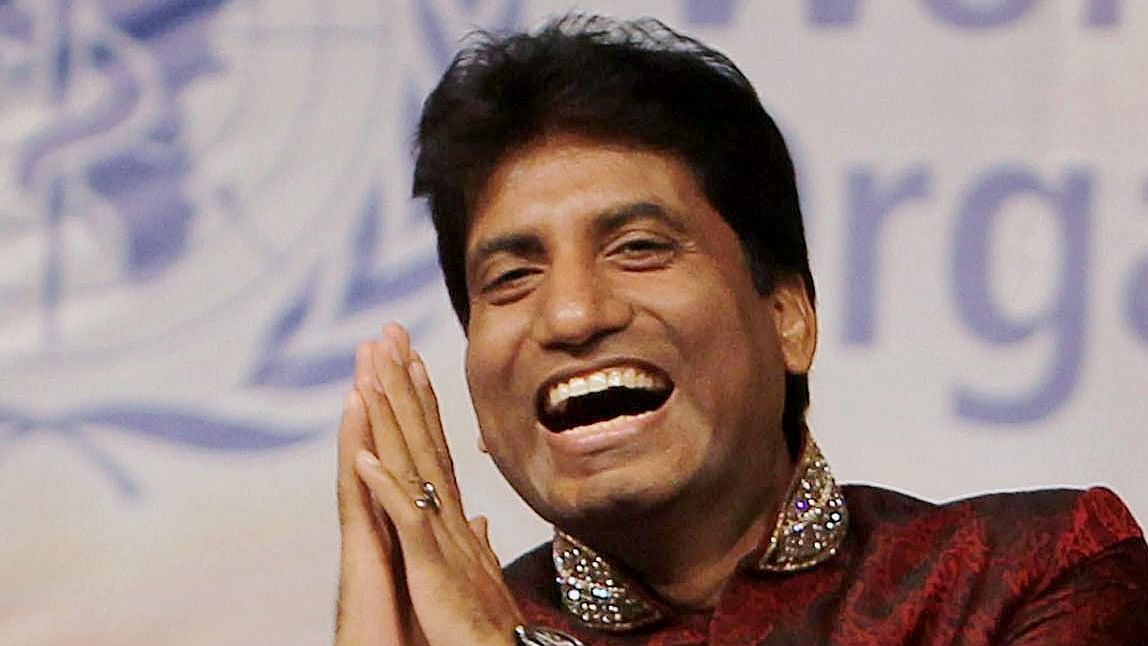 Srivastava, who dabbled in movies and made a mark as a stand-up comic, died on Wednesday at the age of 58 after more than 40 days of hospitalisation. Credit: PTI Photo