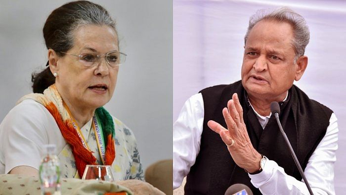 Congress chief Sonia Gandhi and Rajasthan Chief Minister Ashok Gehlot. Credit: PTI Photos