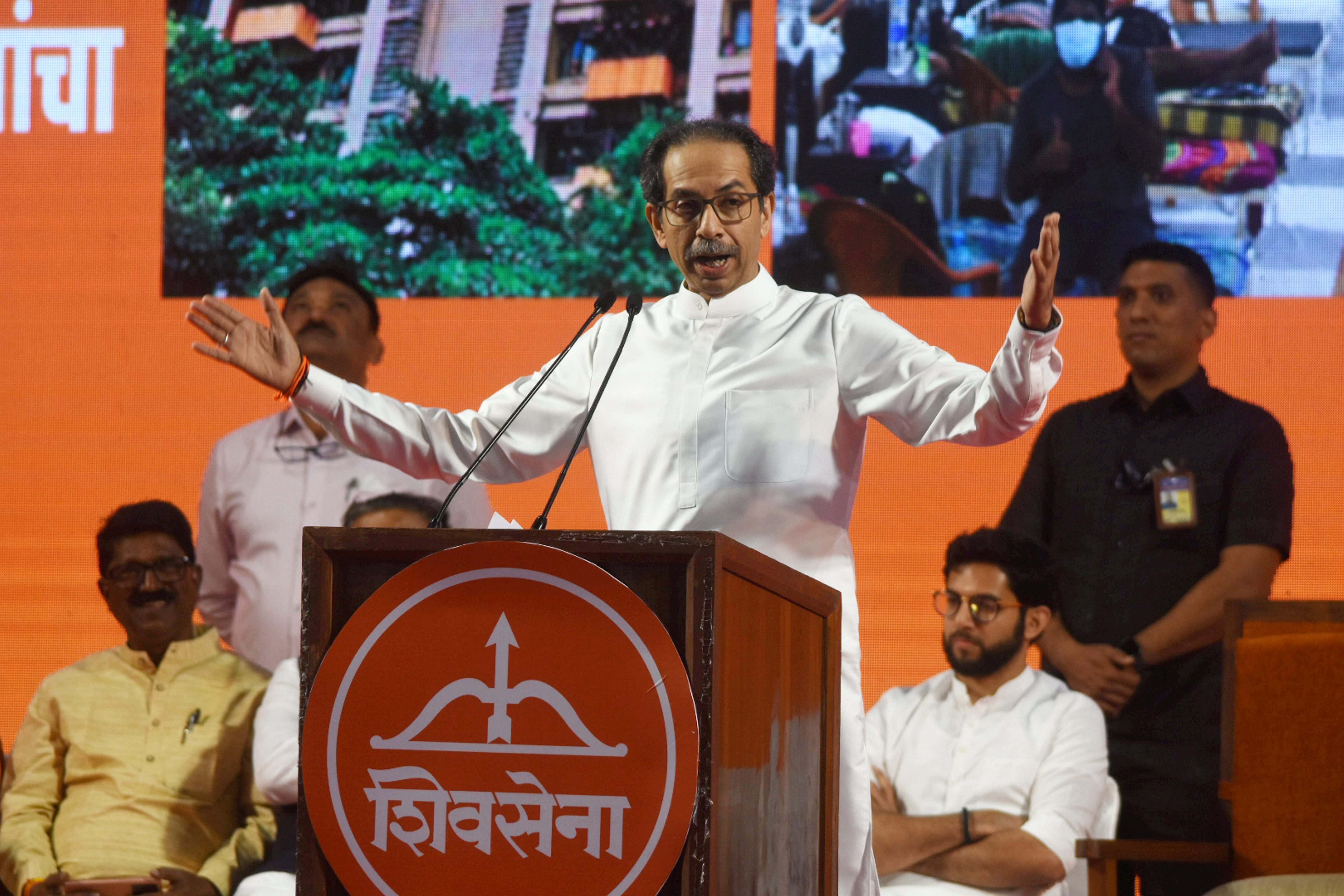 Thackeray asked the BJP, his former ally, to tell people what was its contribution in building the metropolis apart from consider it just a piece of real estate. Credit: PTI Photo