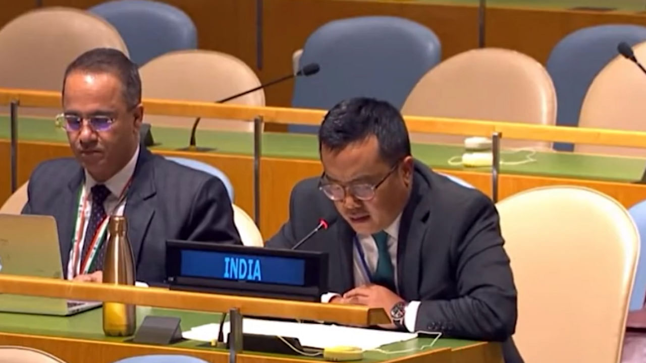 “It is regrettable that the Prime Minister of Pakistan has chosen the platform of this august assembly to make false accusations against India,” First Secretary in the Permanent Mission of India to the UN Mijito Vinito said in the Right of Reply. Credit: Twitter/ @@IndiaUNNewYork