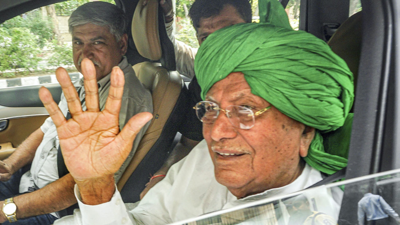 The INLD headed by Om Prakash Chautala will host the Opposition leaders. Credit: PTI File Photo