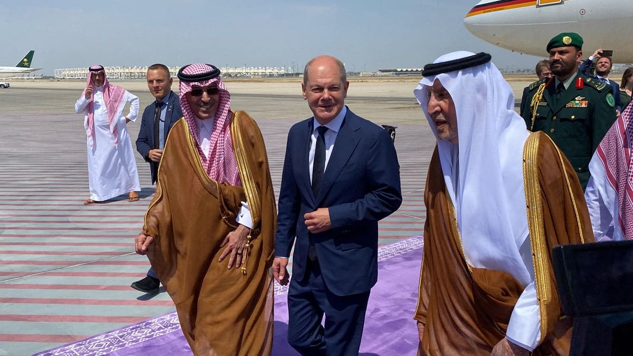 German Chancellor Olaf Scholz visits Saudi Arabia. Credit: Reuters Photo