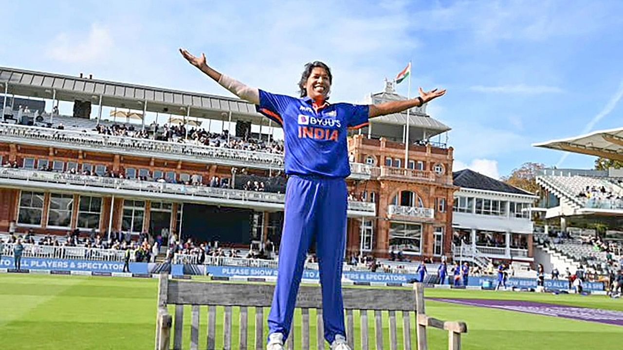 Indian women cricket player Jhulan Goswami. Credit: PTI Photo
